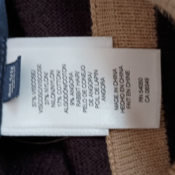 Jones New York Signature Women's One Size Shrug Poncho Brown Soft - Picture 8 of 10